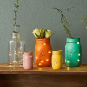 Home Decor Mason Jar Mania: These lil' glass jars are the ultimate DIY BFFs! Paint them funky colours, add fairy lights for a magical touch