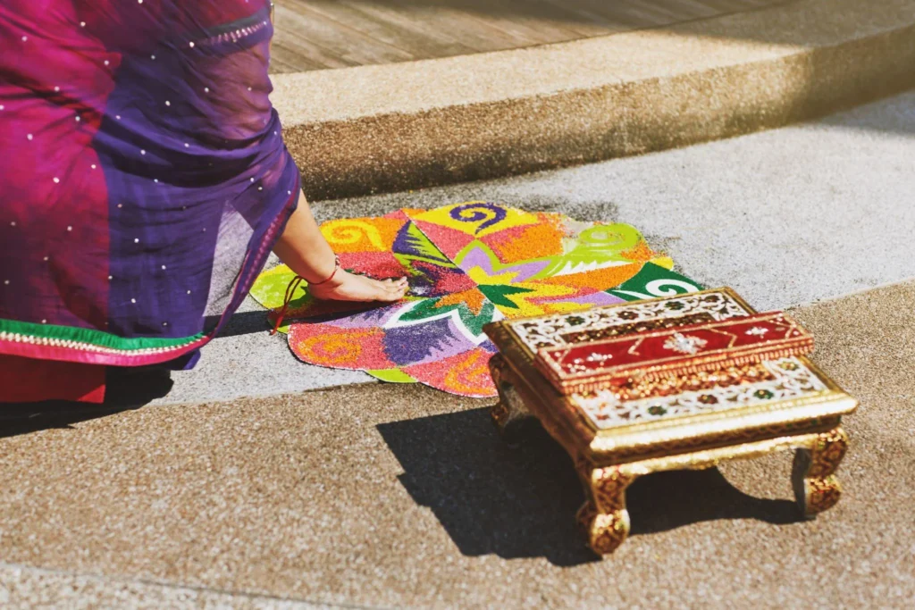 Welcoming Symbol period of festival and celebration 