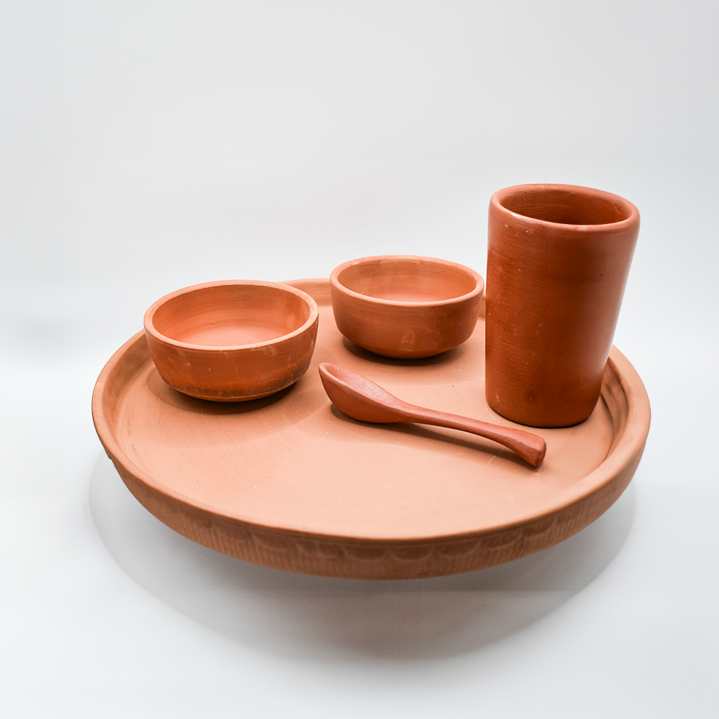 Rustic Clay Dining Set, Perfect Addition to Your Home