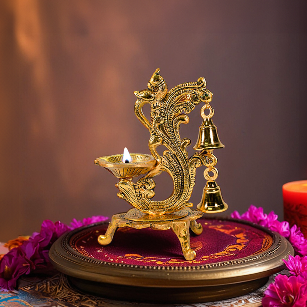 Celebrate Diwali with the Charm of Golden Harmony Lamp 