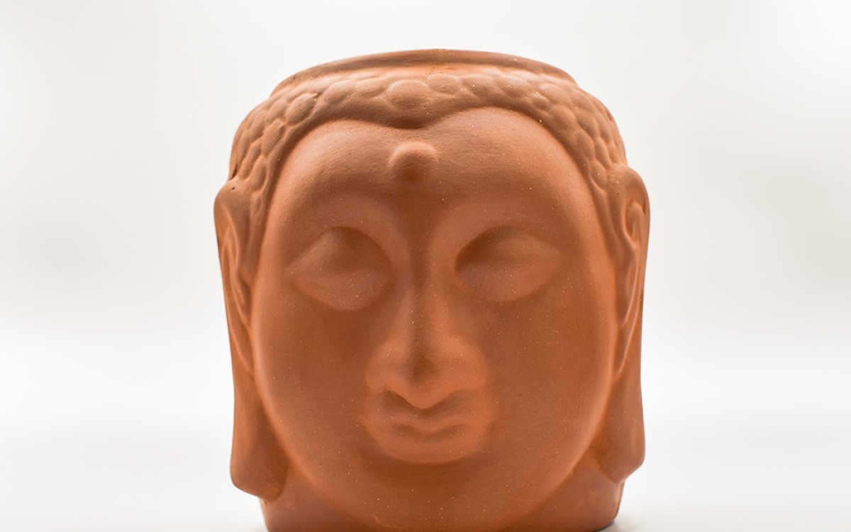 Buddha Face Pot