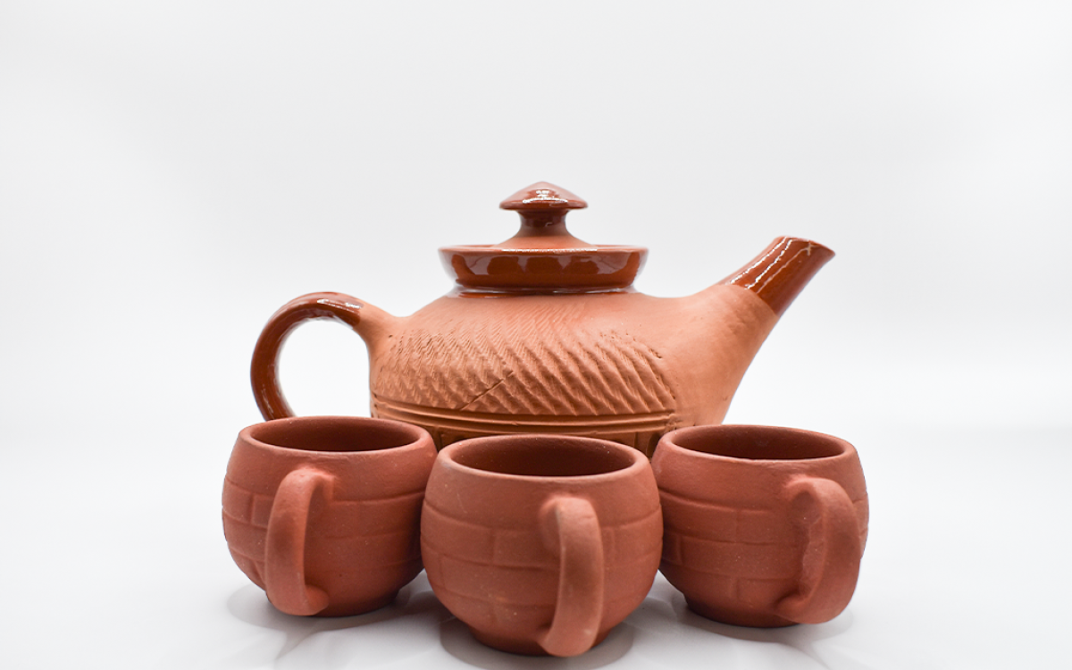 Earthy Harmony Tea Set, A Symbol of Indian Artistry 