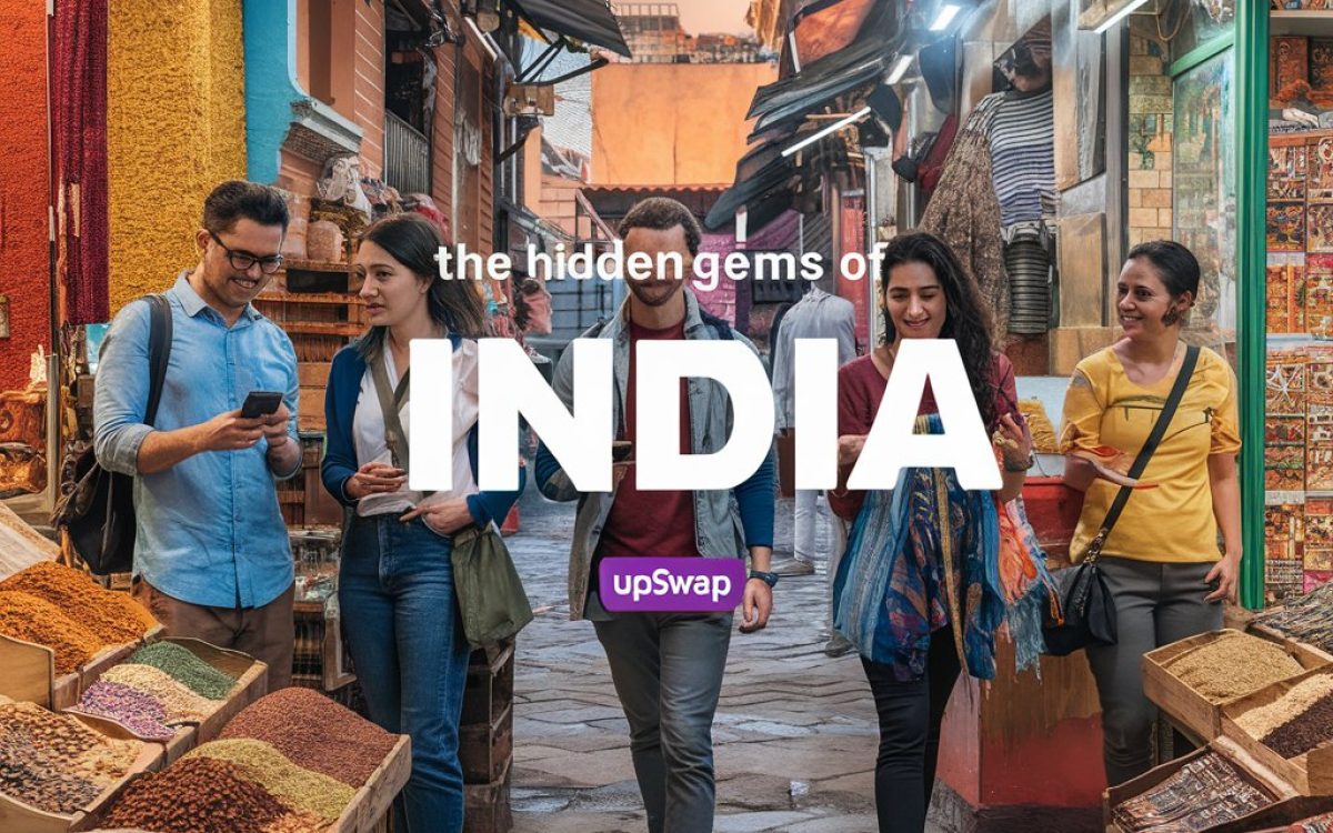 Tourists exploring hidden gems in India with UpSwap app Explore India Like a Local 